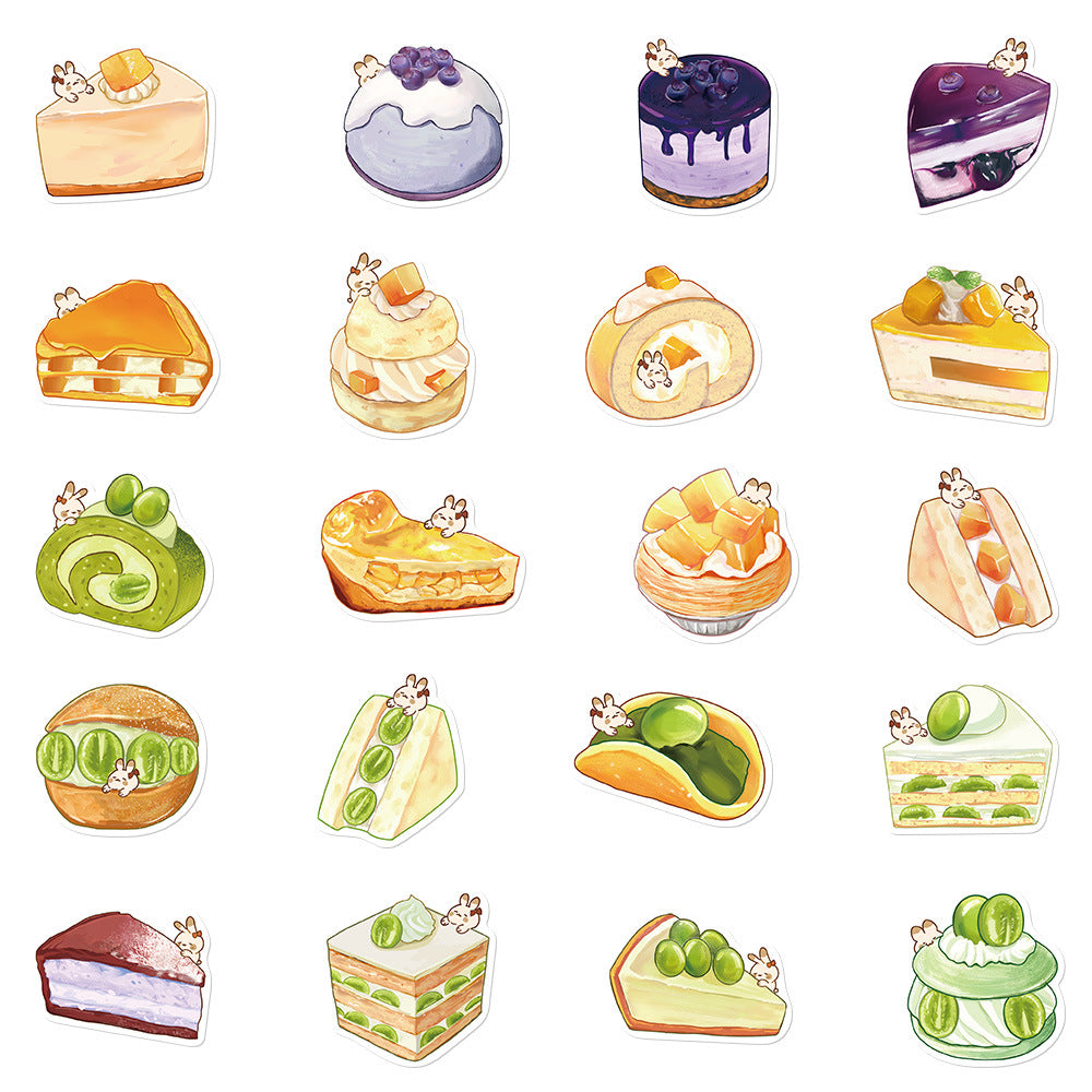 Sticker dessert doux pour gourde ordinateur
