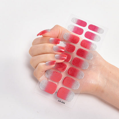 Sticker ongle tenue longue durée motif 8