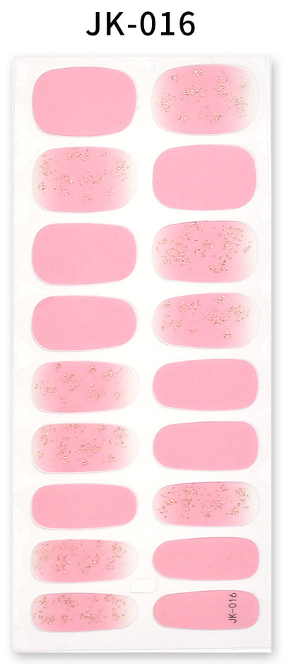 Sticker ongle gel bronzing style 18