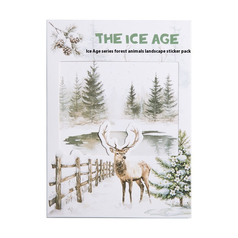 Sticker ours polaire cozy neige