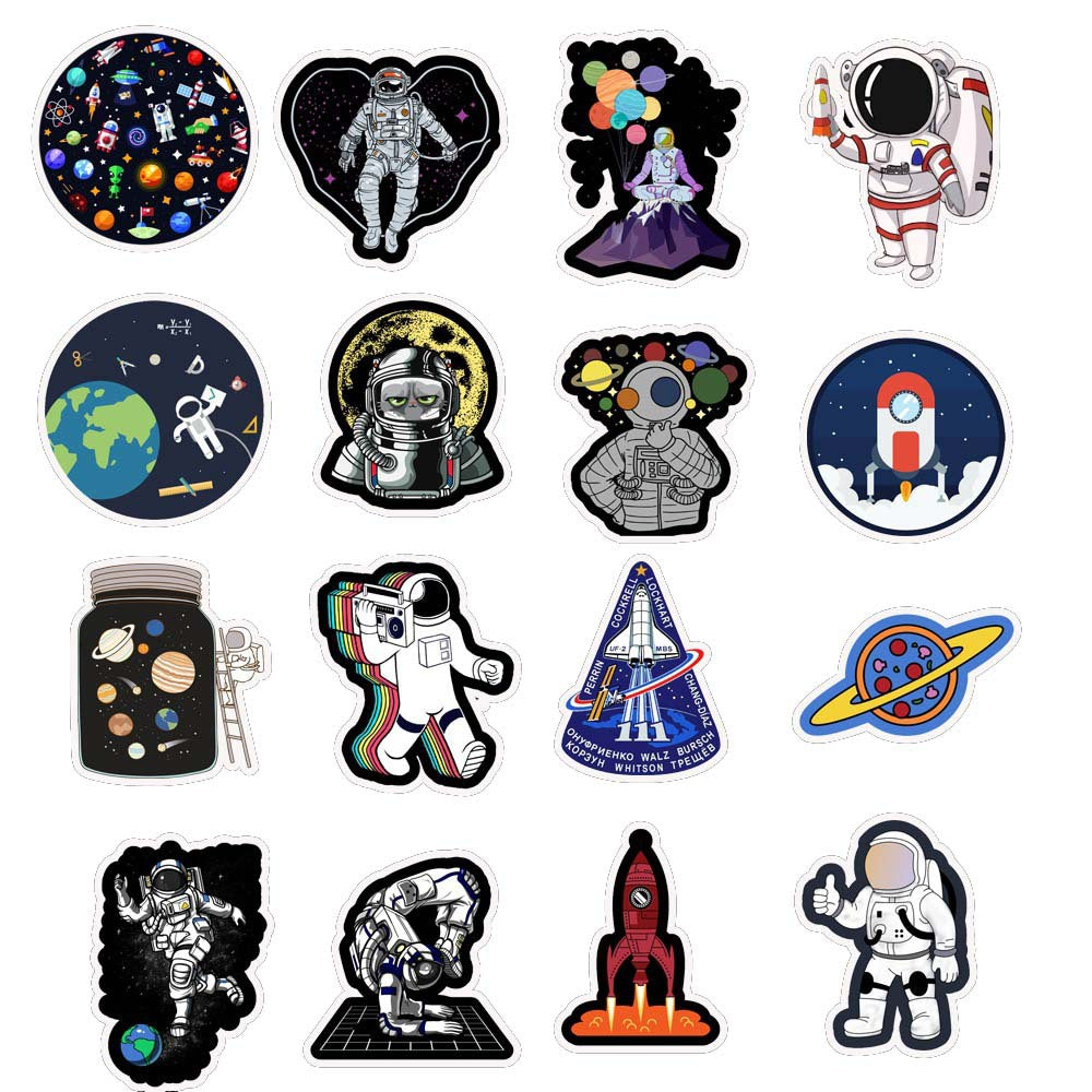 Sticker cosmos pour skateboard objets