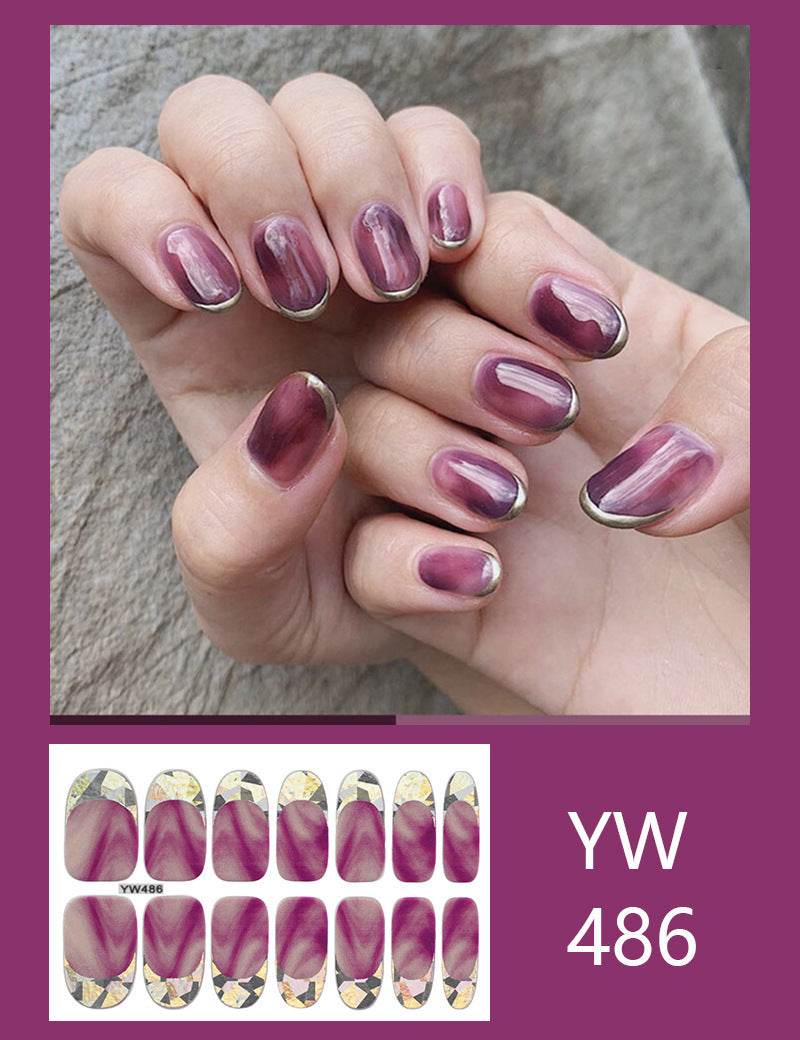 Sticker ongle application simple motif 4