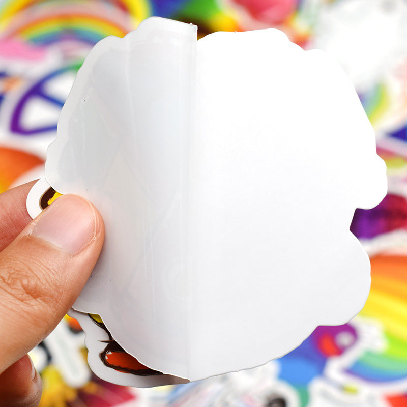 Sticker arc-en-ciel pour laptop corps