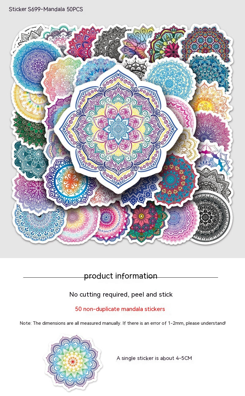 Sticker mandala impression qualité durable