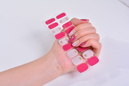 Sticker ongle gel bronzing style 48