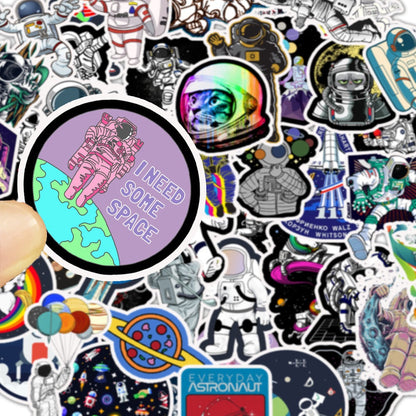 Sticker cosmique pour laptop valise