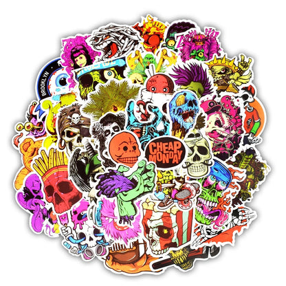 Stickers laptop vinyle waterproof style cartoon 50 pièces