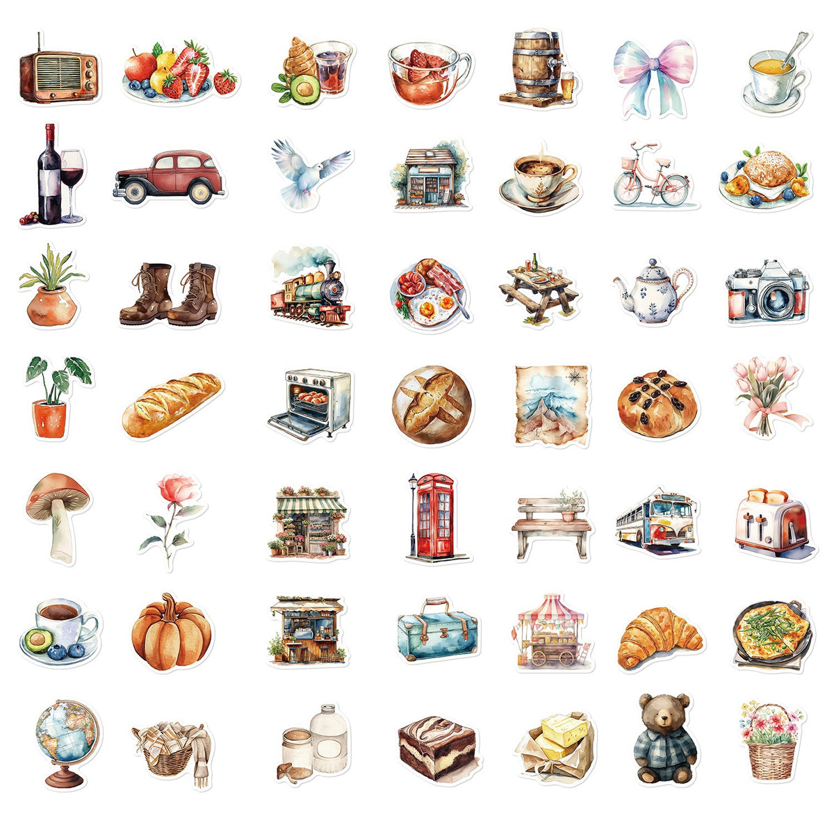 Planche stickers graffiti décoration objets
