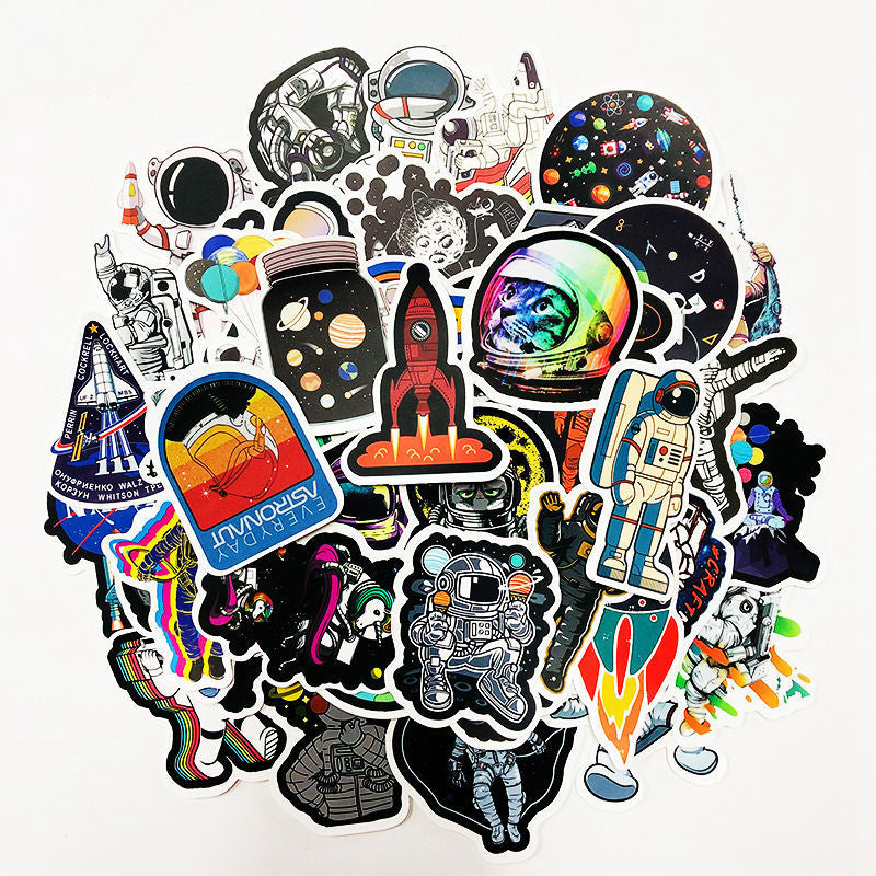 Stickers cosmos cartoon espace 50 pièces