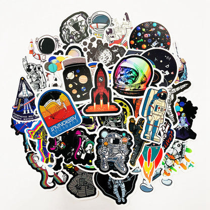 Stickers cosmos cartoon espace 50 pièces