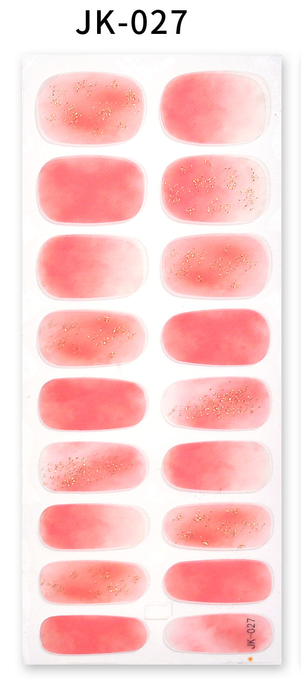 Stickers ongles gel effet bronzing 3D design 30