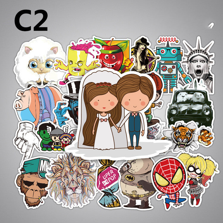 Sticker doodle design personnalisation objets