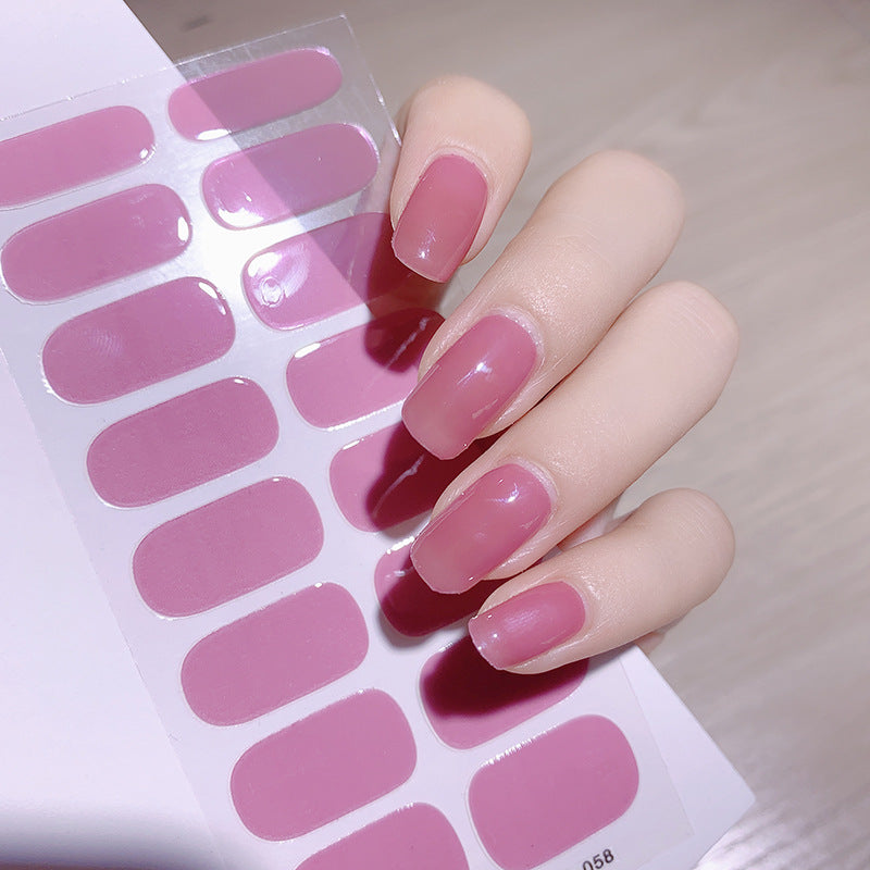Sticker ongle couleur unie motif 3