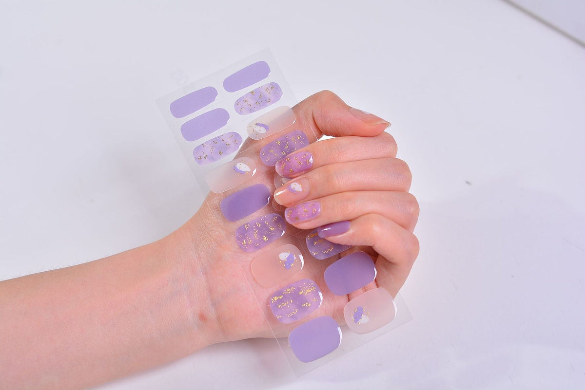Sticker ongle gel bronzing style 36