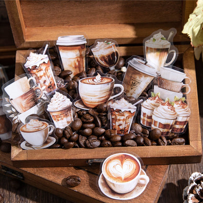 Sticker maison de café librairie cozy