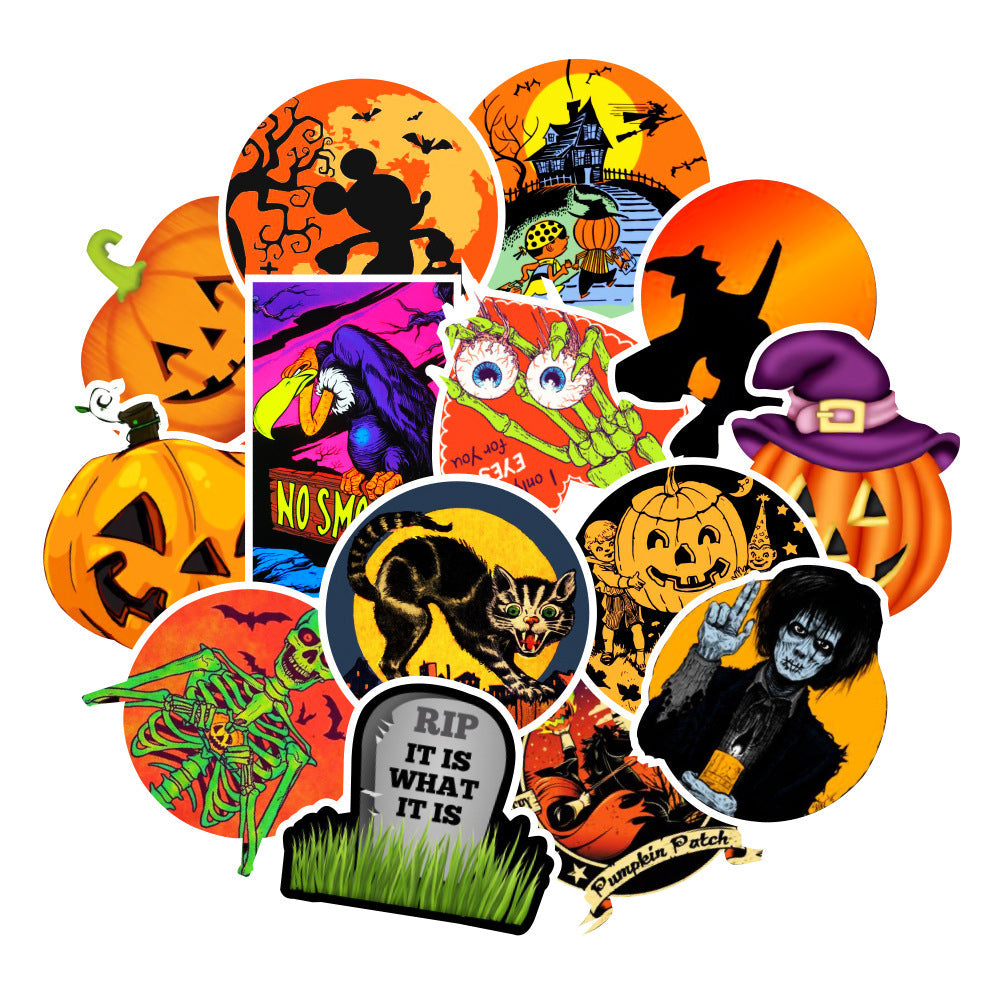 Sticker Halloween adhésif résistant à l'eau