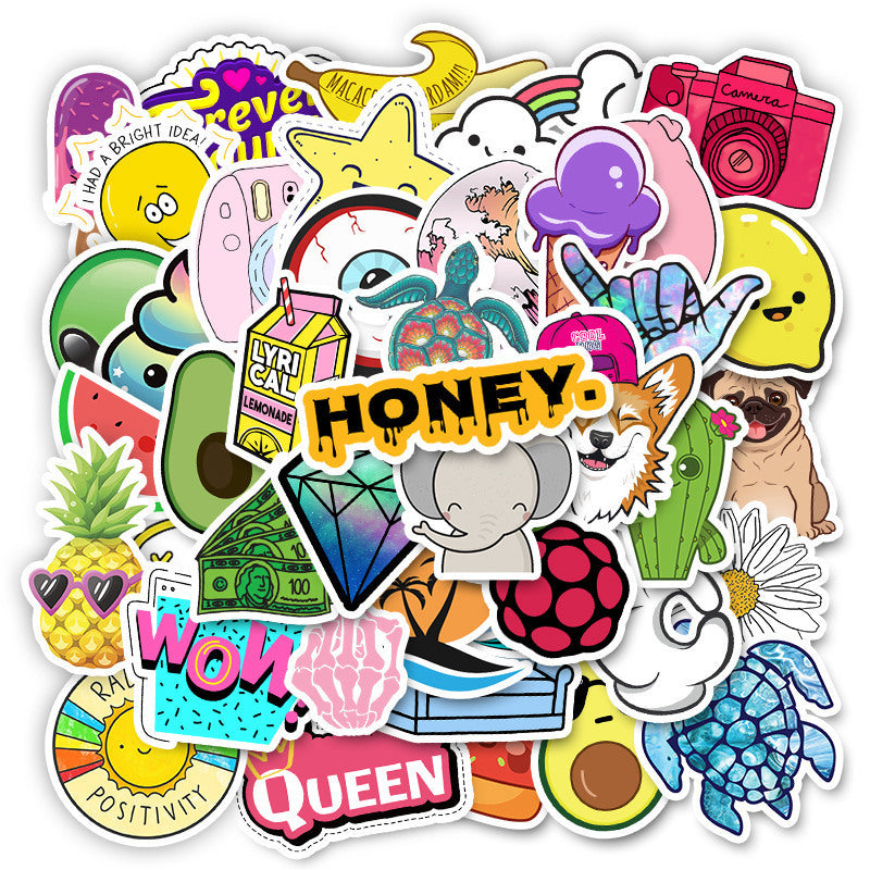 Sticker graffiti pour laptop valise