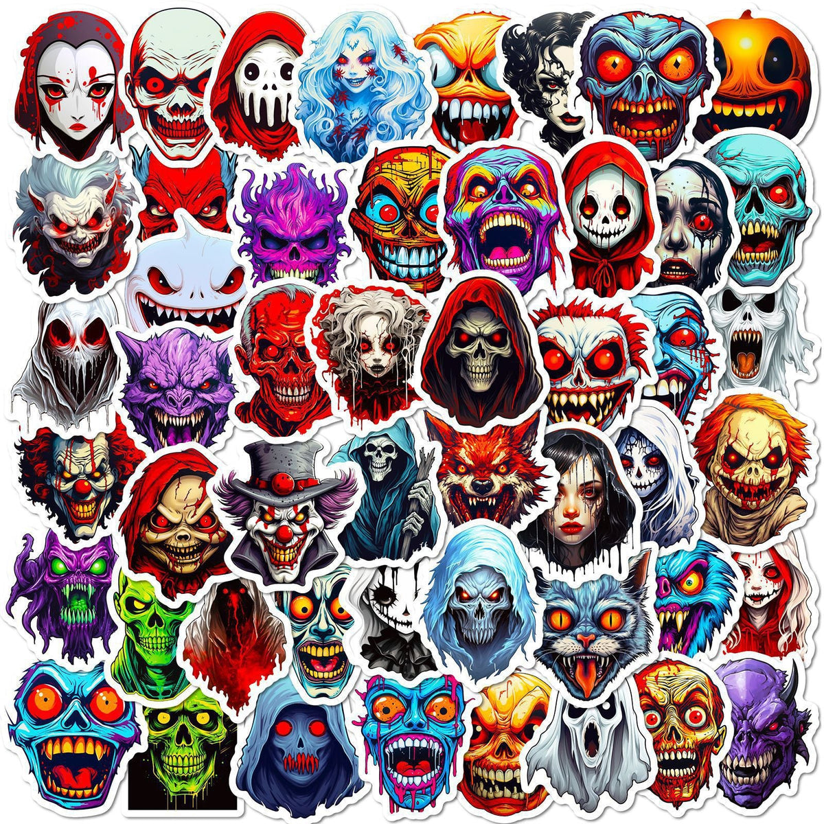Sticker Halloween facile à coller