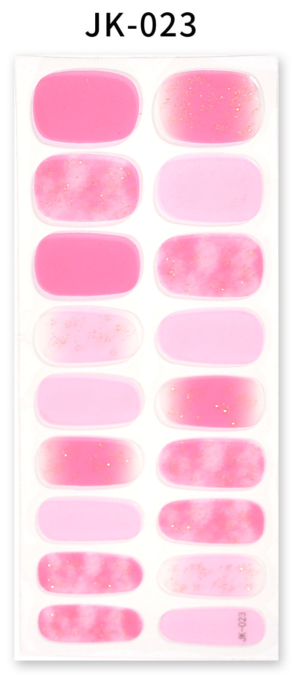 Stickers ongles gel effet bronzing 3D design 26
