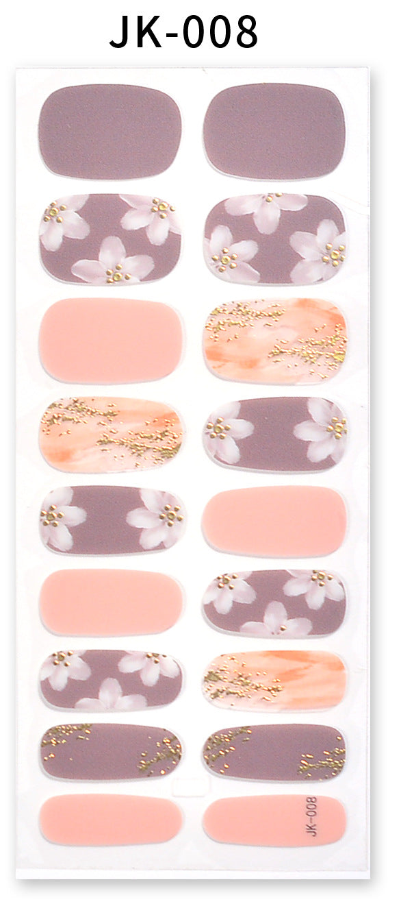 Sticker ongle gel bronzing style 10