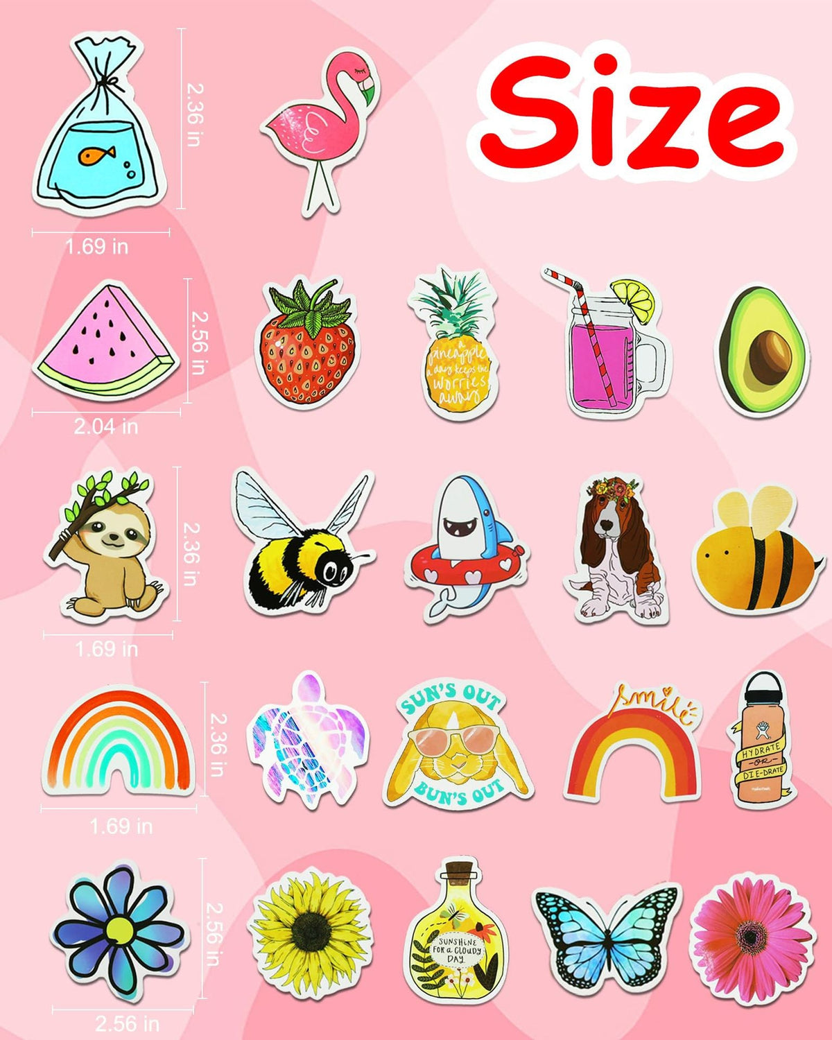 Planche stickers style unique coloré