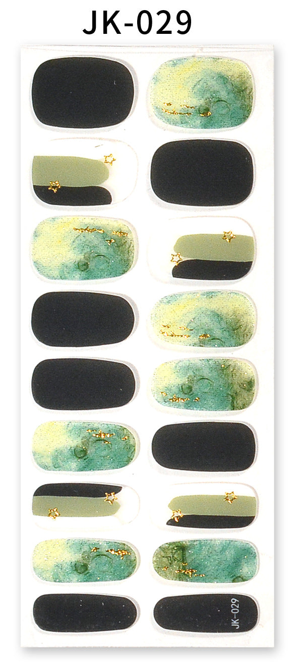 Sticker ongle gel bronzing style 32