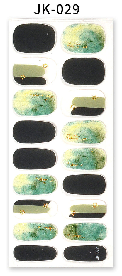 Sticker ongle gel bronzing style 32
