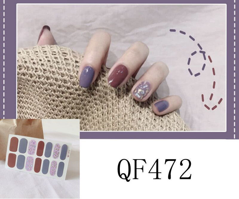 Sticker ongle diamant design 6