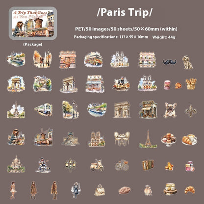 Sticker voyage Hawaï matériau PET
