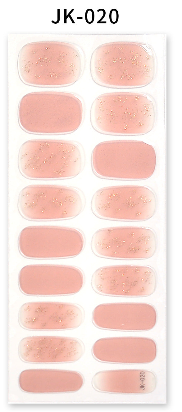 Sticker ongle gel bronzing style 22