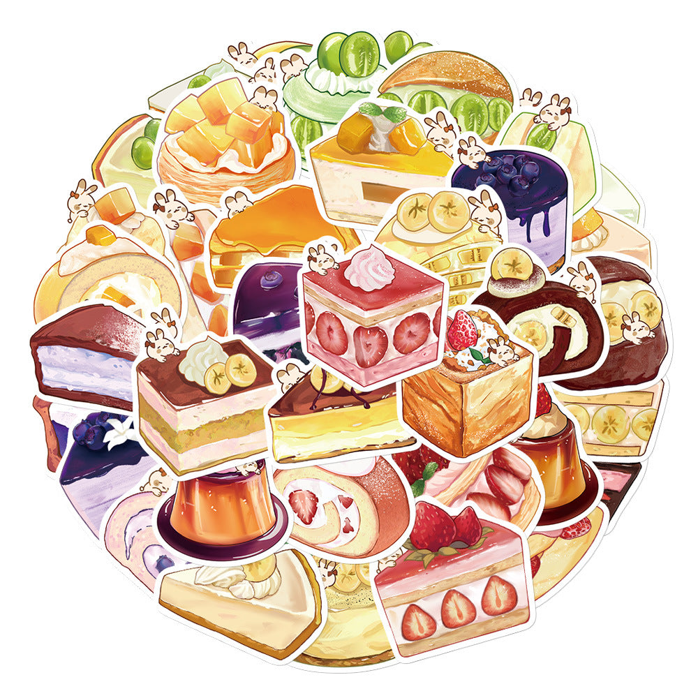 Planche stickers desserts pour journal