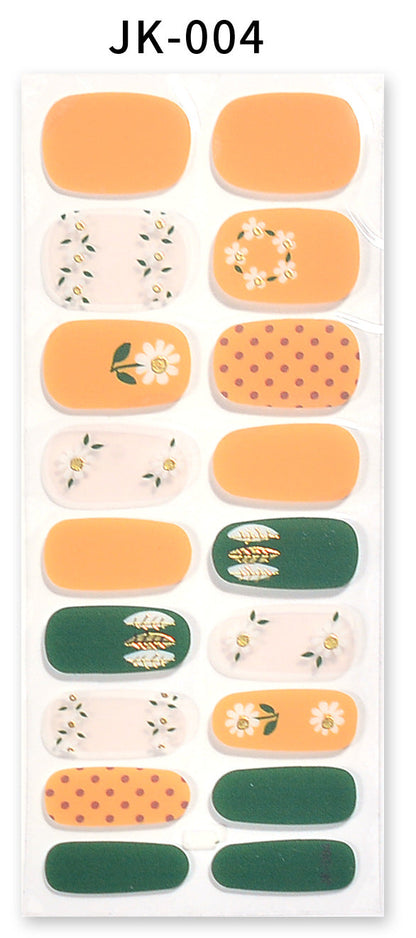 Sticker ongle gel bronzing style 6