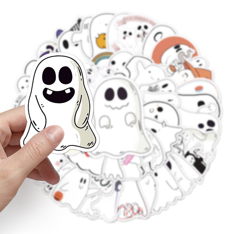 Sticker Halloween forme irrégulière