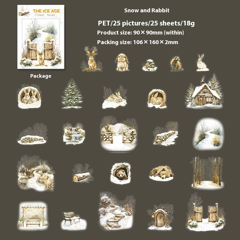 Sticker collection hiver cozy pour ordinateur