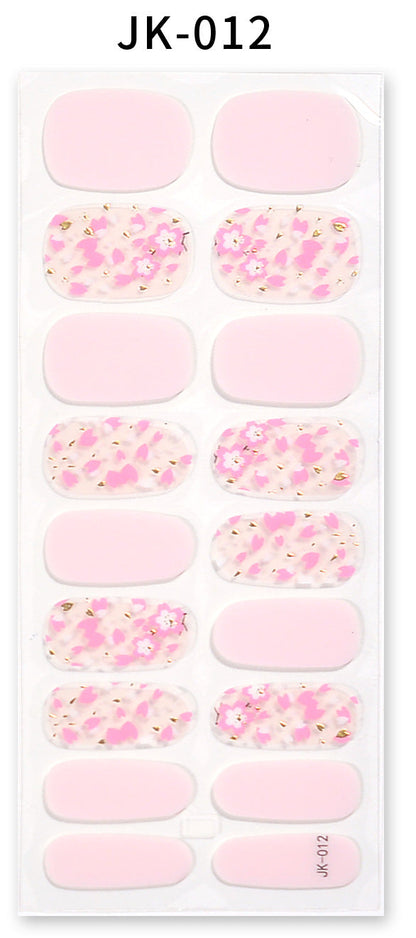Sticker ongle gel bronzing style 14