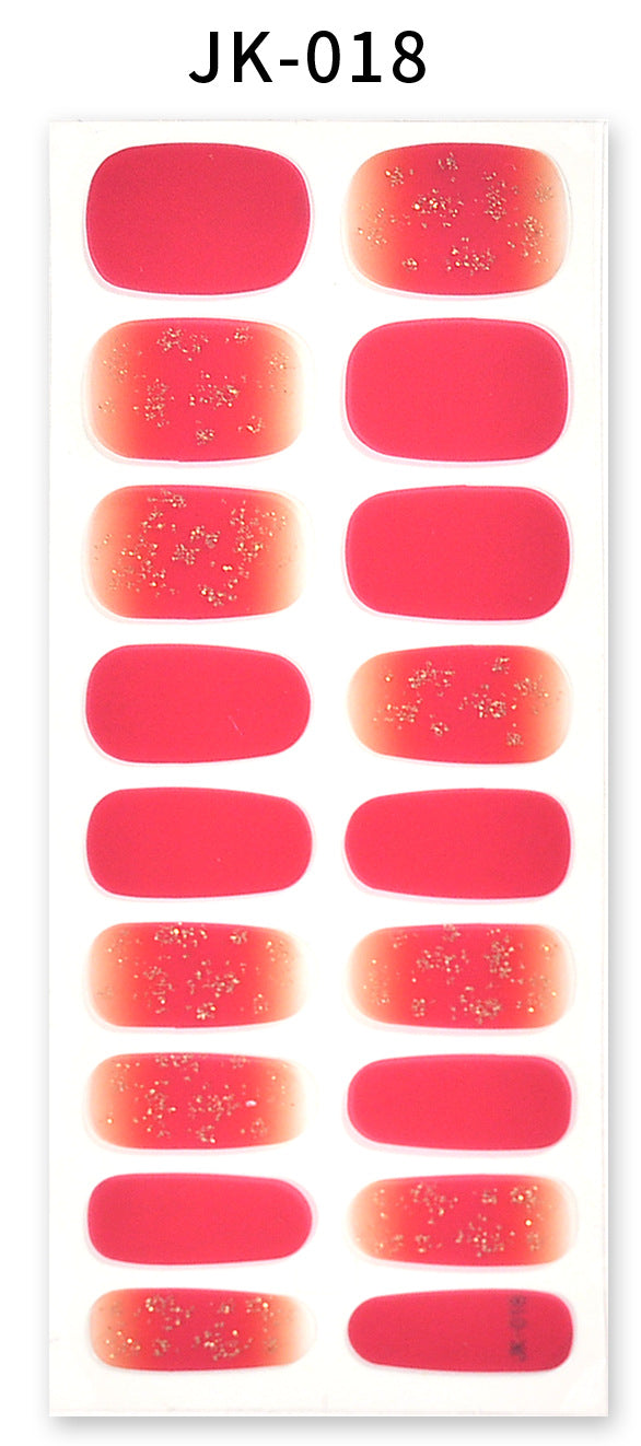 Stickers ongles gel effet bronzing 3D design 20