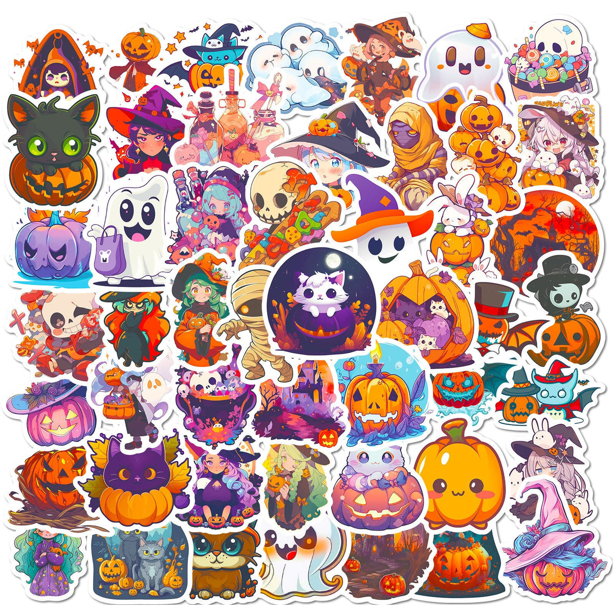 Sticker Halloween design amusant coloré