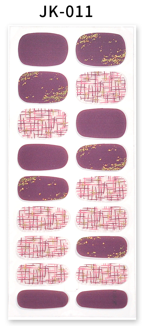 Sticker ongle manucure facile motif 13