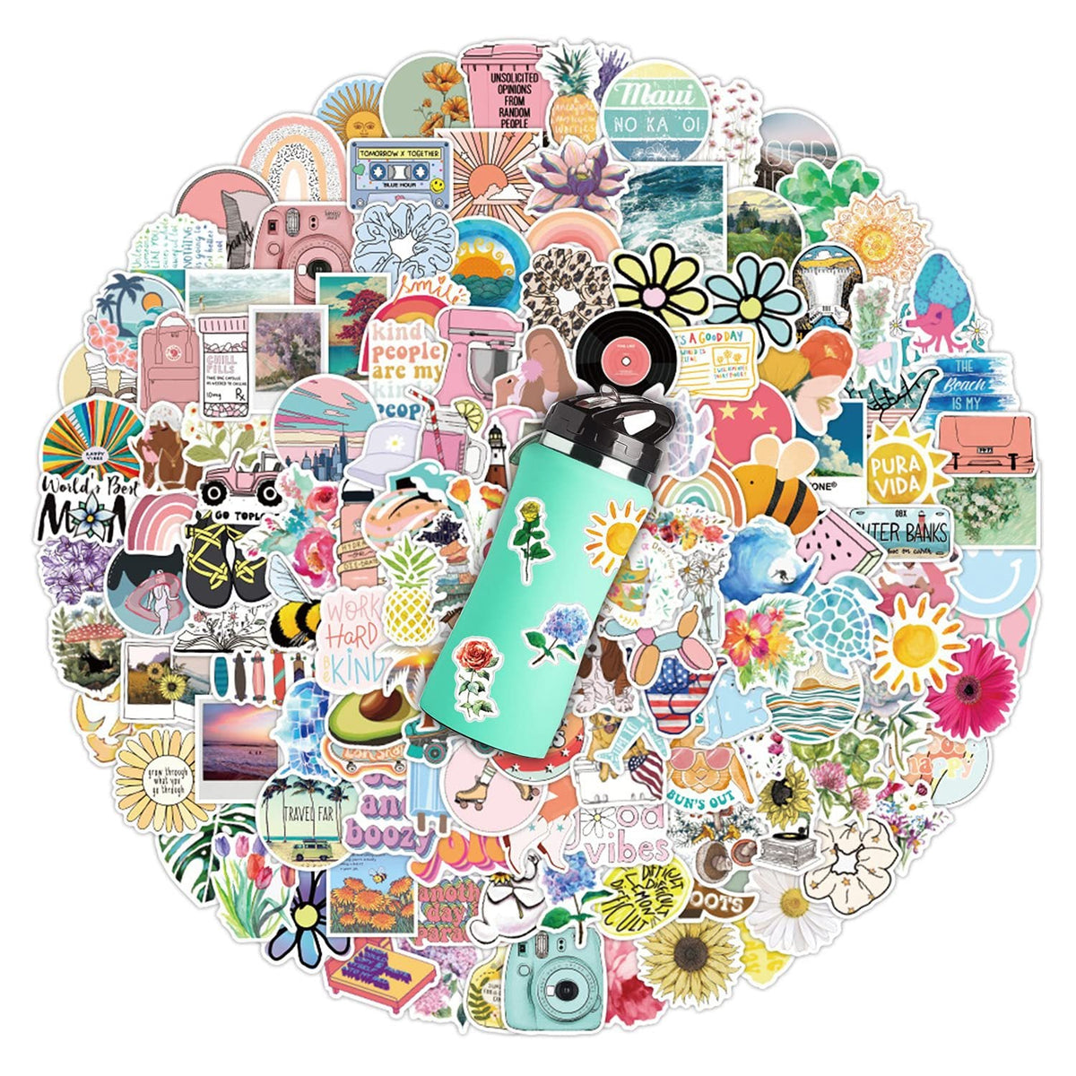 Sticker décoratif pour gourde