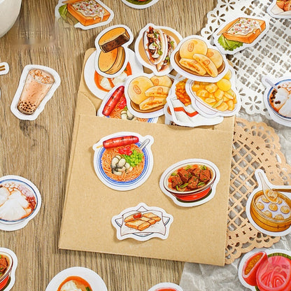 Planche stickers décoratifs journal rétro