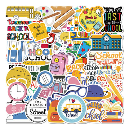 Stickers graffiti laptop journal thème rentrée