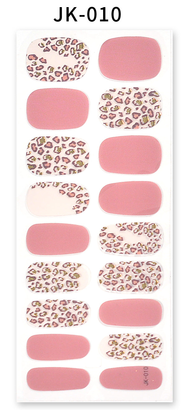 Stickers ongles gel effet bronzing 3D design 12