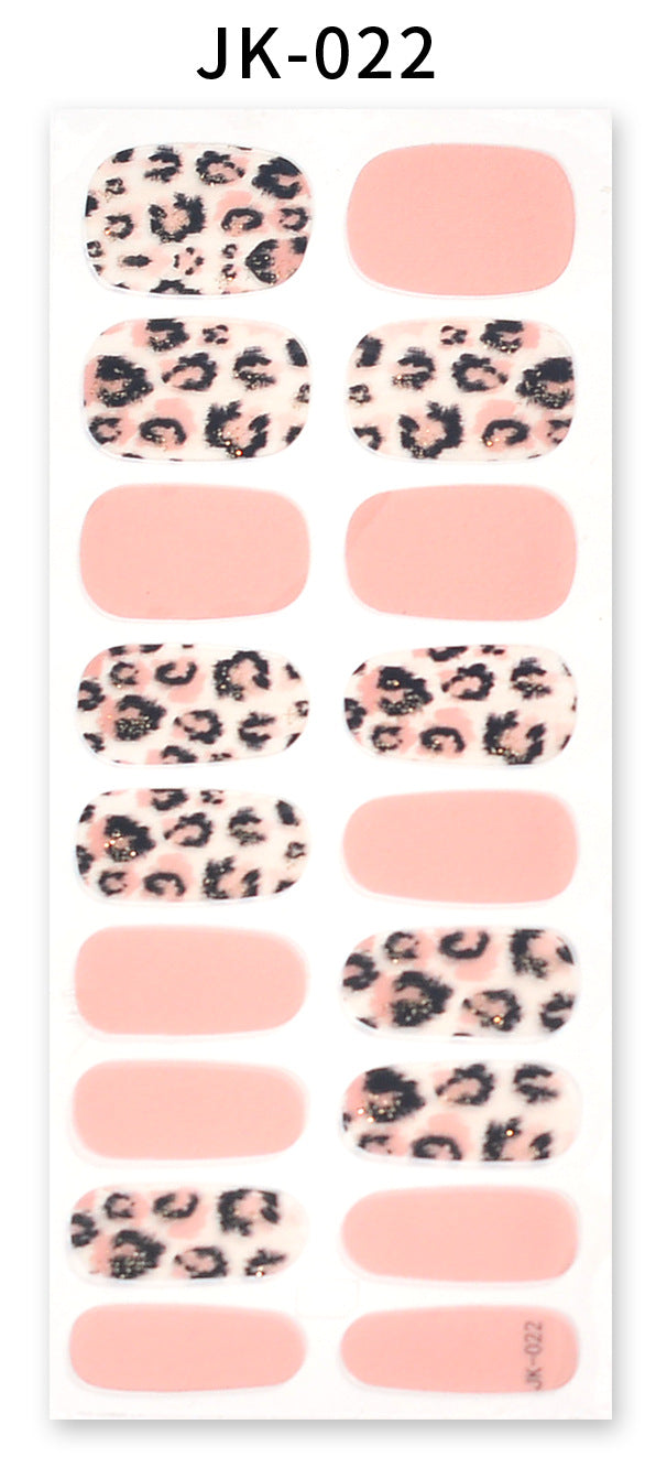 Stickers ongles gel effet bronzing 3D design 24