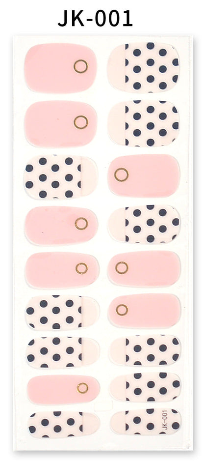 Sticker ongle gel bronzing style 3