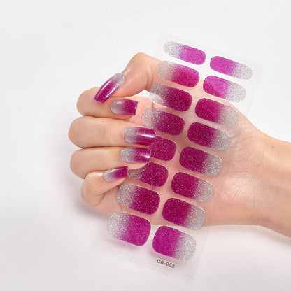 Sticker ongle couleur unie motif 9