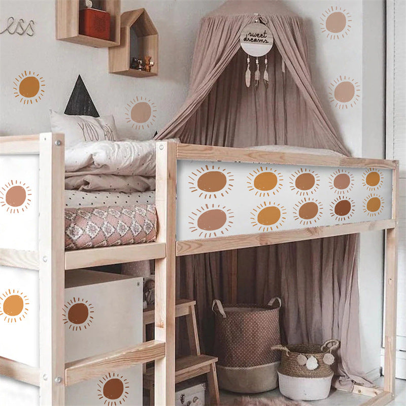 Stickers muraux soleil cartoon chambre enfant